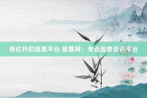 有杠杆的股票平台 股票网：专业股票资讯平台